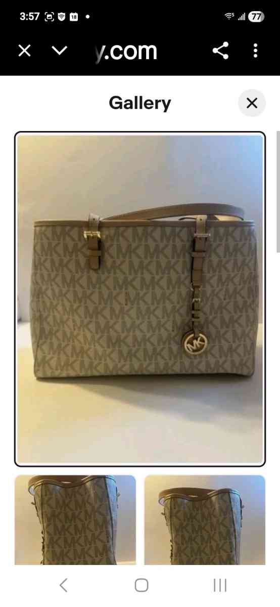 Vintage Micheal Kors Large Emory Tote Bag