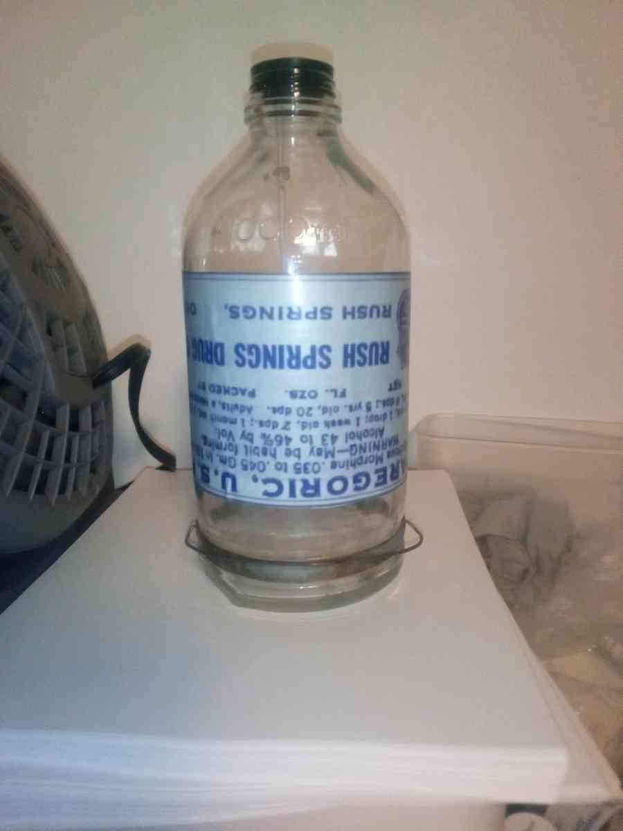 Morphine IV Bottle Vintage Replica