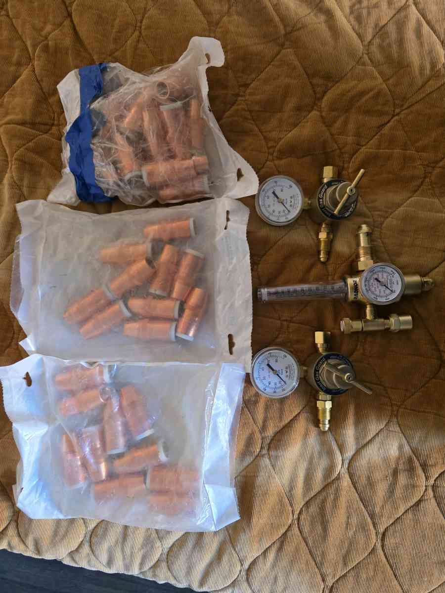 Welding Acessories 38 Welding Tips 3 Flow Meter Regulators