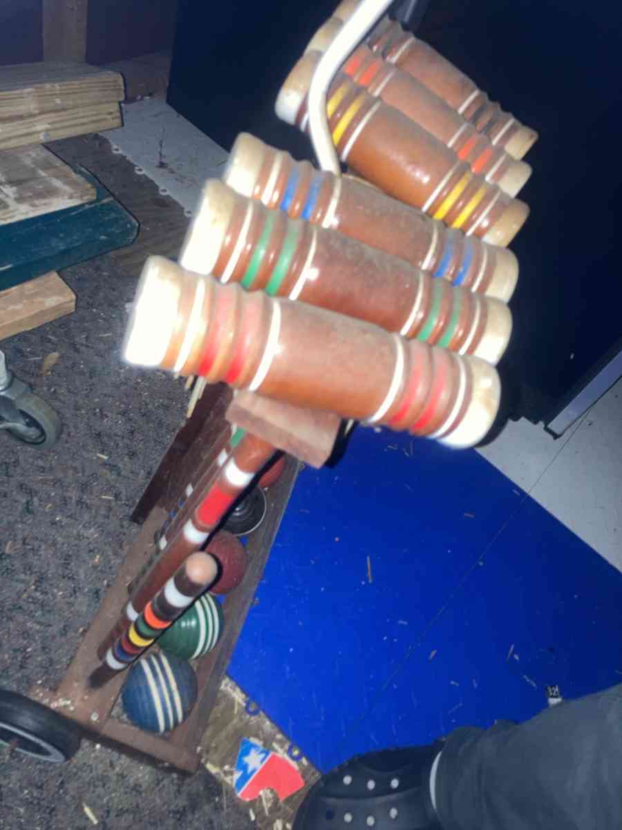 Vintage Croquet Set