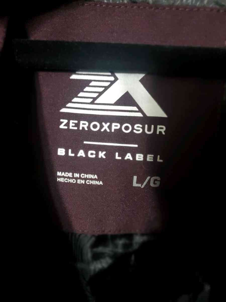 ZeroXposur Womens Puffer Jacket Burgundy Size Large