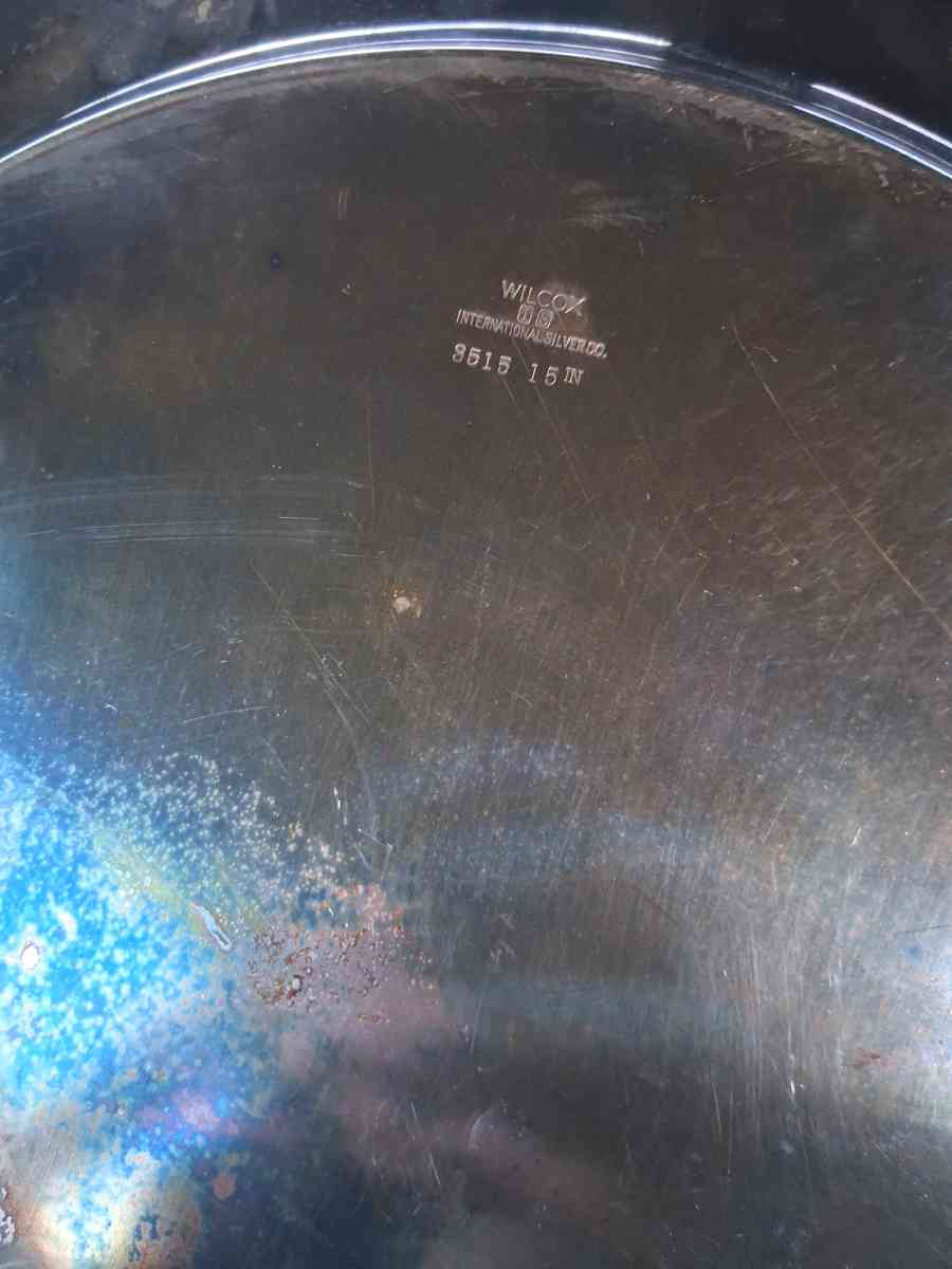 Antique Wilcox International Silver Co Engraved Silverplate