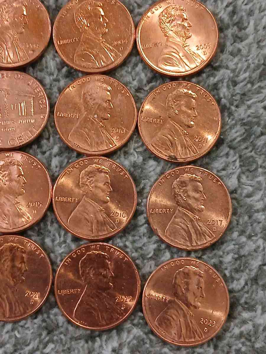 2000 to 2025 US 1c COINS