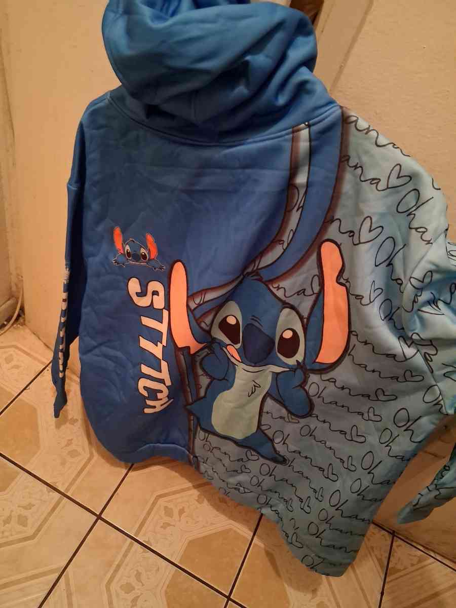 Disney Stitch Zipper Hoodie Sweatshirt Size XXL for Women