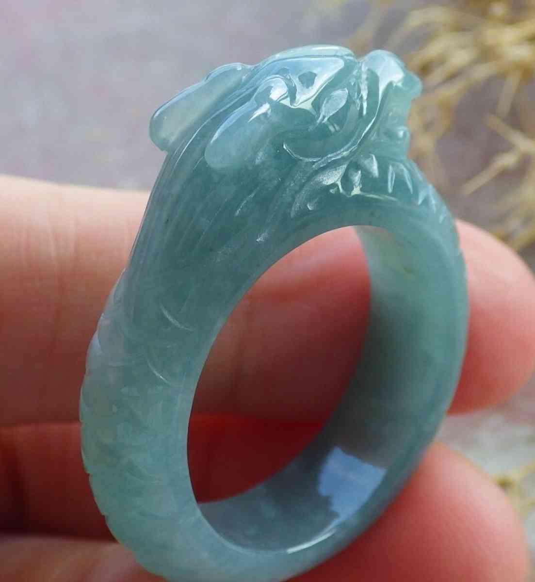 Certificate Jadeite jade  Burmese  Dragon size10