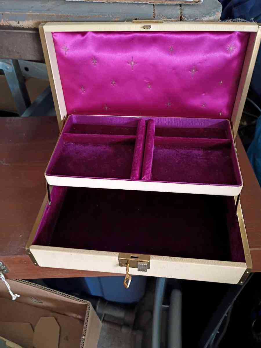 3 Old Antique Jewelry Boxes