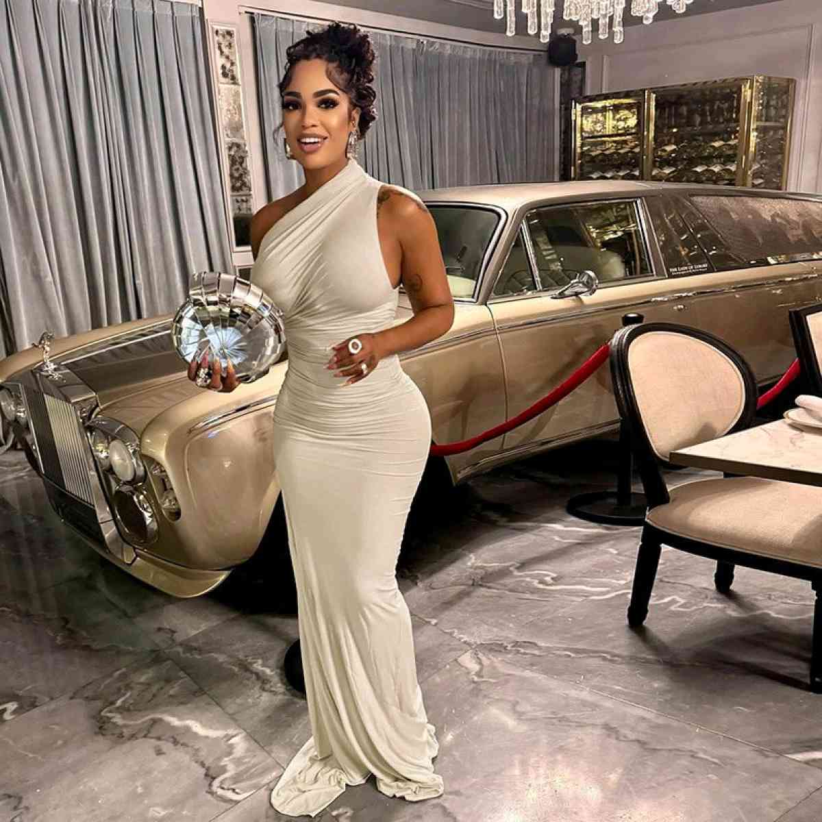 high waist woman Sexy Solid Dress size Small Medium Large