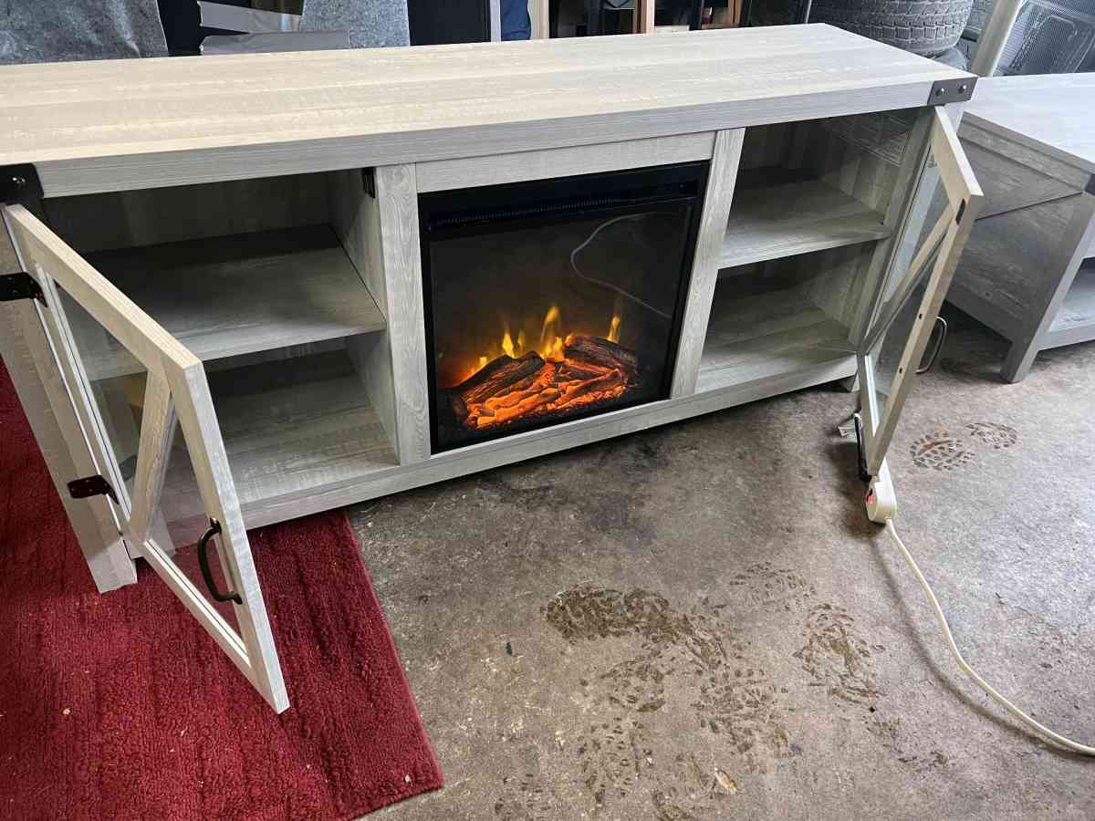 TV stand fire place