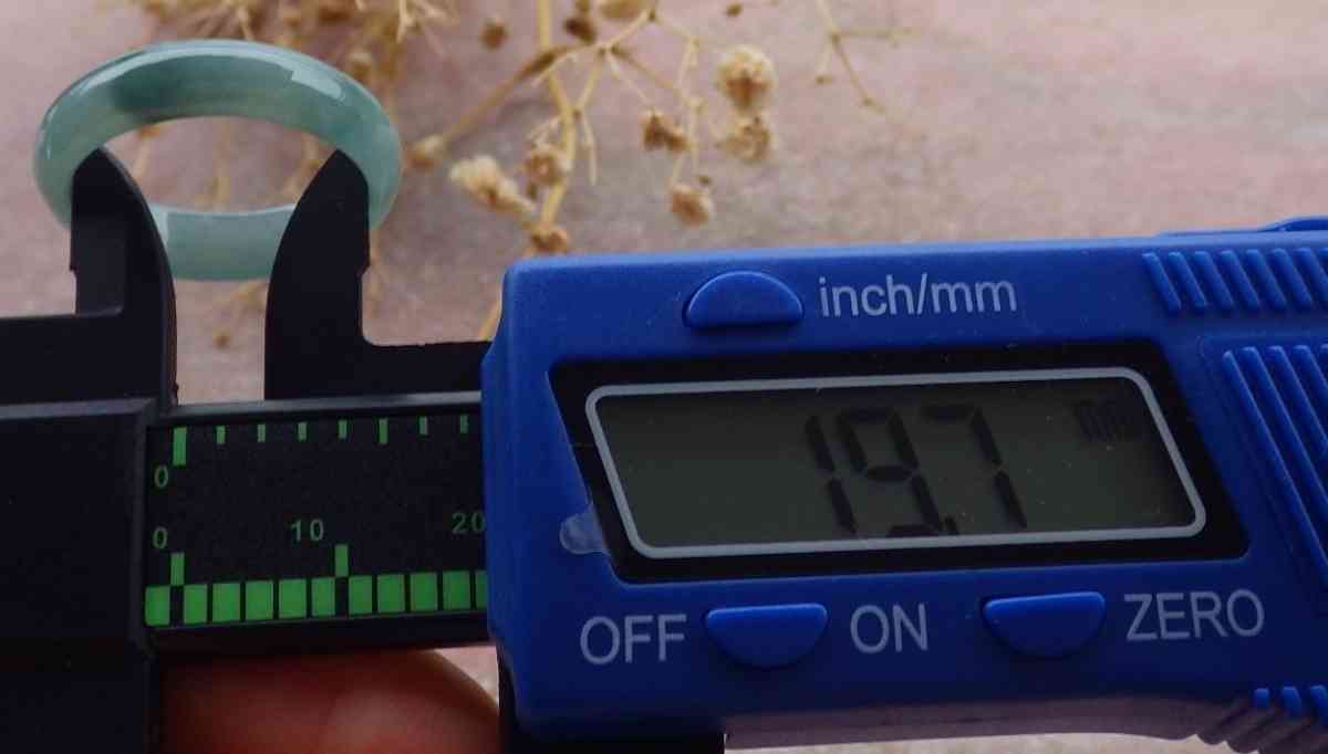 Certificate Jadeite jade  Burmese Ring Round Circle Size 975