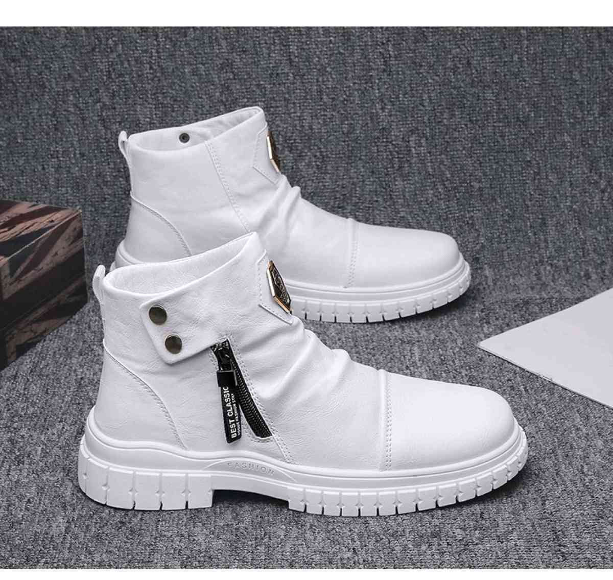 pu Leather Comfortable fashion mens boots size 43 and 44