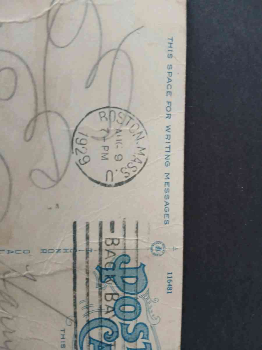 Post Card with rare stamp