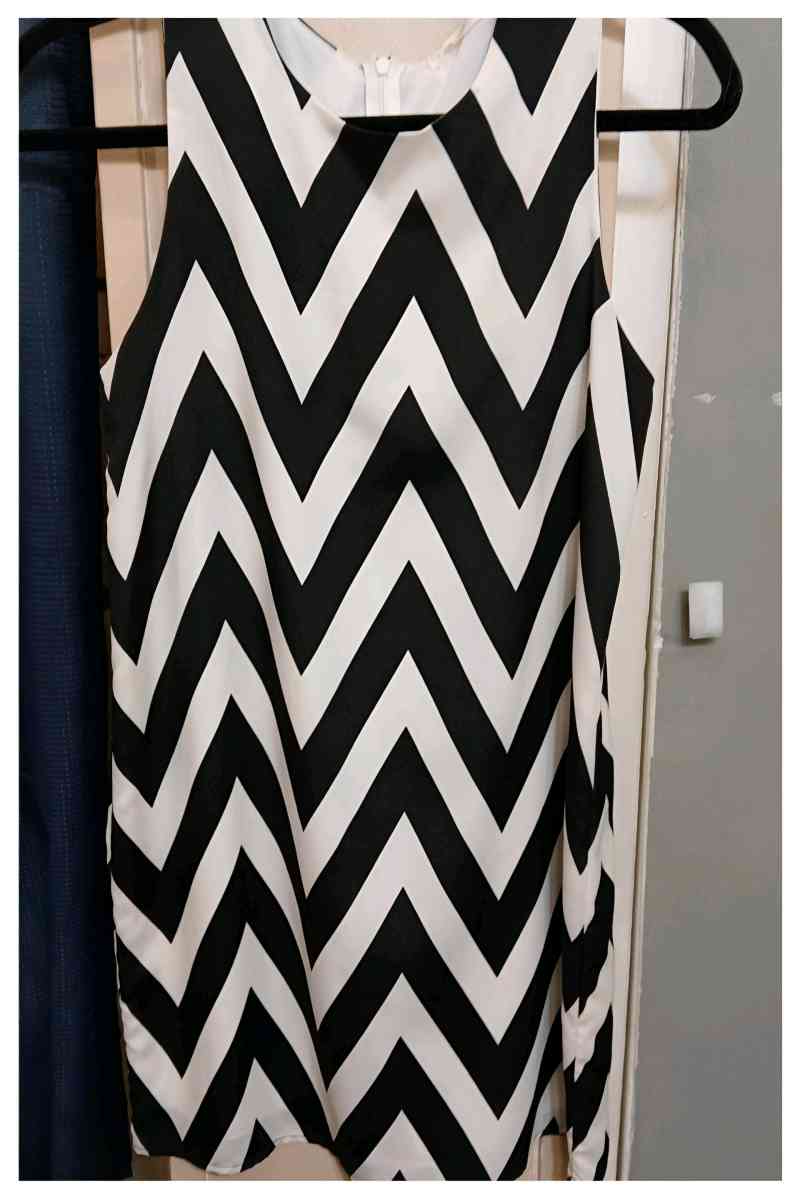 Everly Black and White Dress
