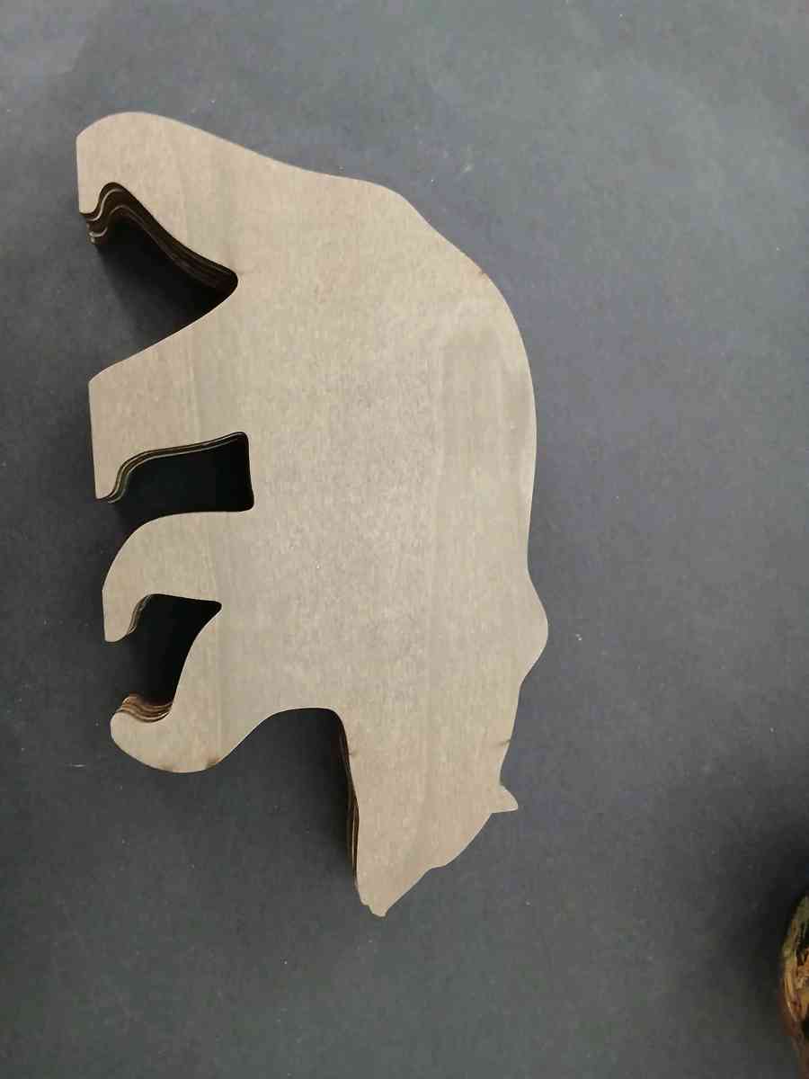 Wood Bear Carving
