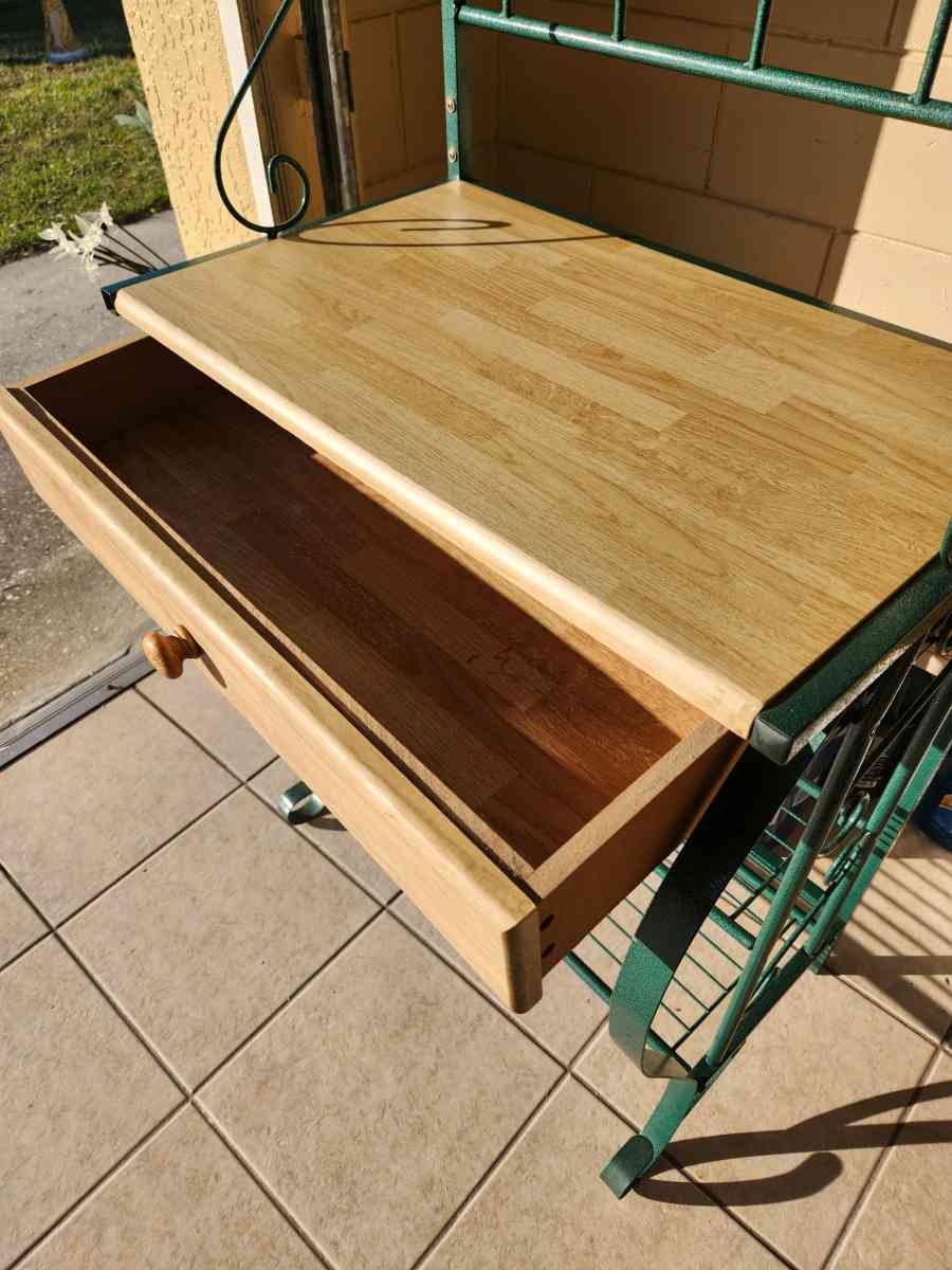 Baker Rack With Drawer