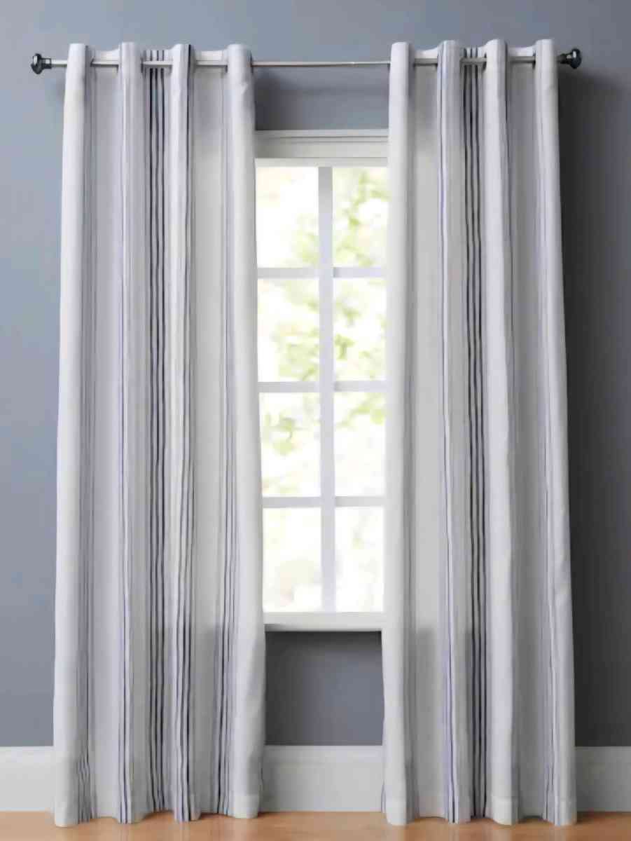 Holderness Light Filtering Curtains Panel Set 4  84 x 54