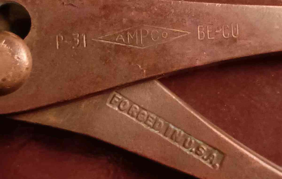 Vintage Ampco Beryllium PAR X and New Britain Tools