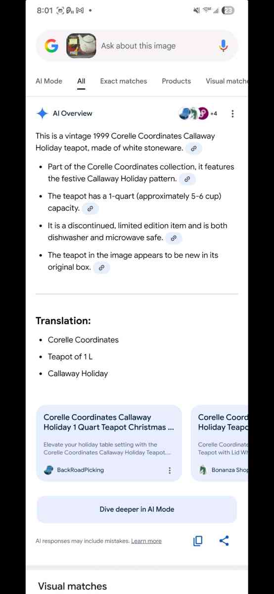 Brand New Vintage Discontinued Limited Edition 1999 Corelle