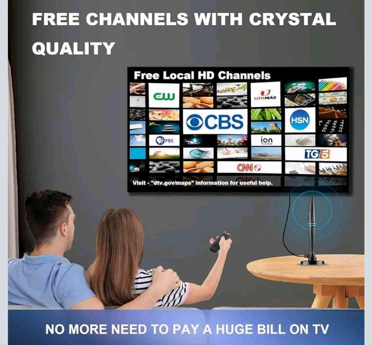 Antena de TV para interiores