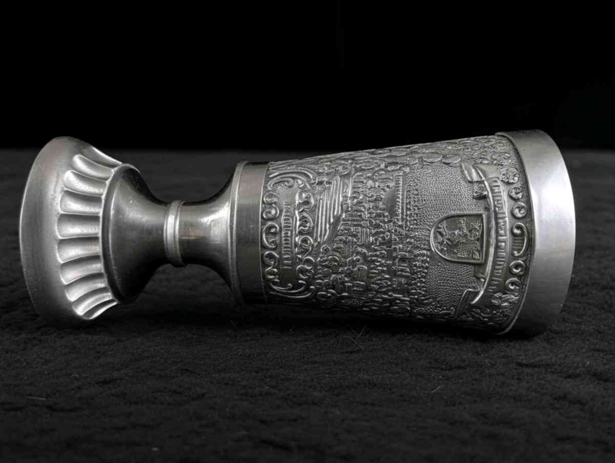 Vintage Zen Becker Pewter Goblet Made in Germany