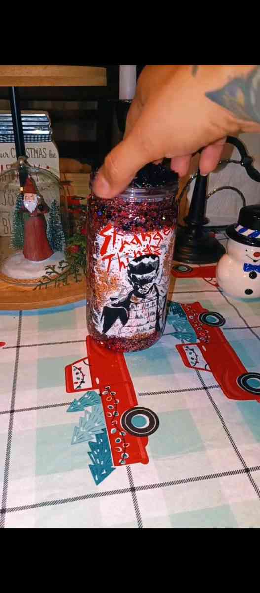 Stranger things Snowglobe tumblers