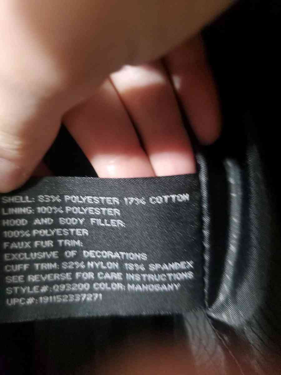 ZeroXposur Womens Puffer Jacket Burgundy Size Large