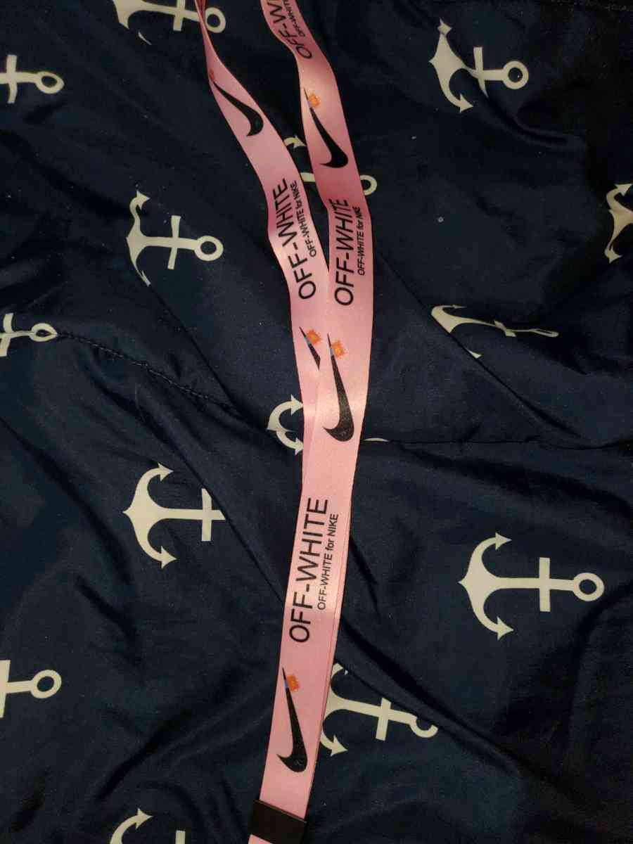 Offwhite monogram lanyard ID holder