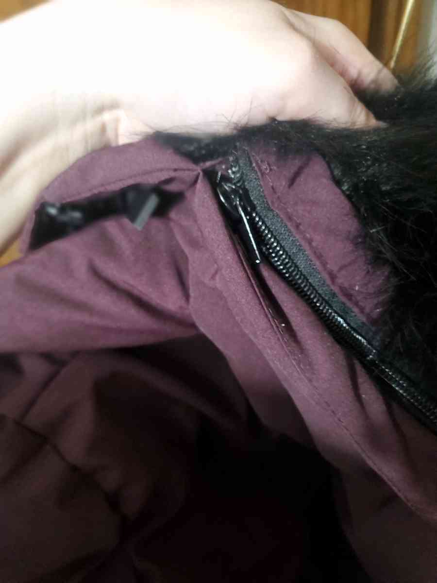 ZeroXposur Womens Puffer Jacket Burgundy Size Large