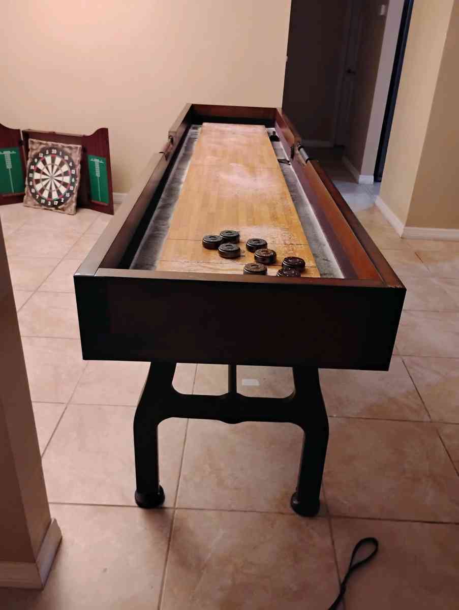 vintage shuffleboard table