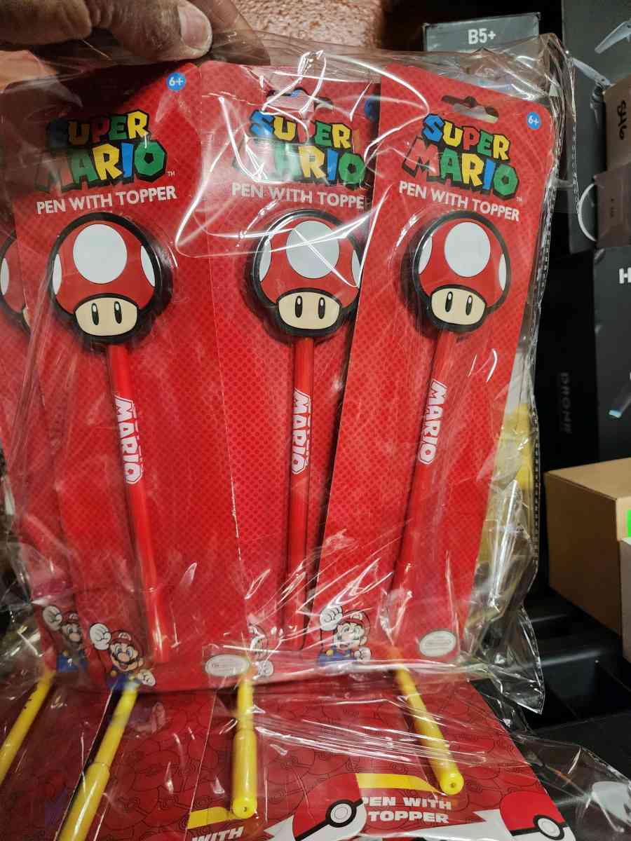 Mario Pens with Topper