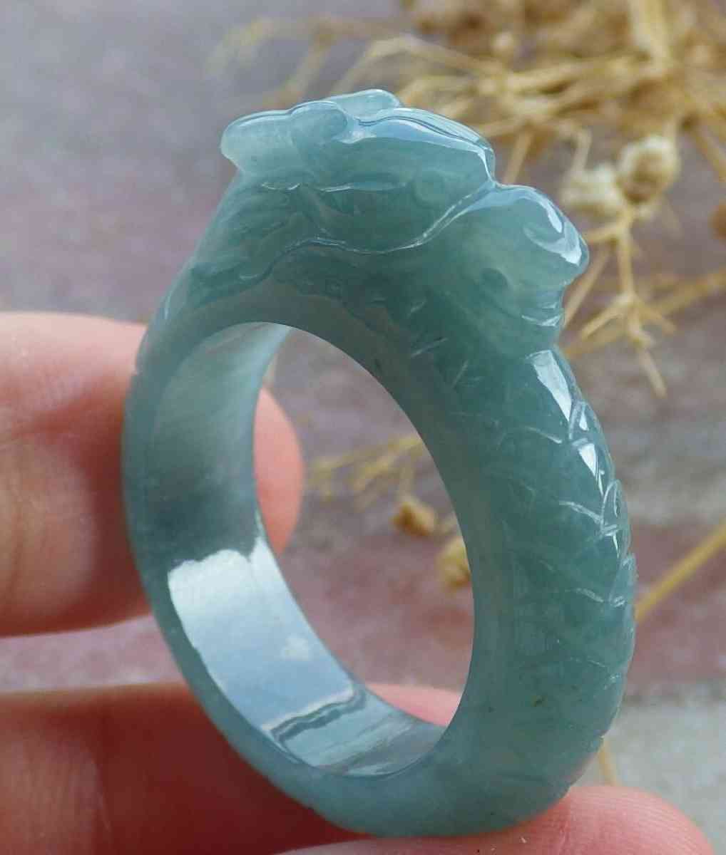 Certificate Jadeite jade  Burmese  Dragon size10