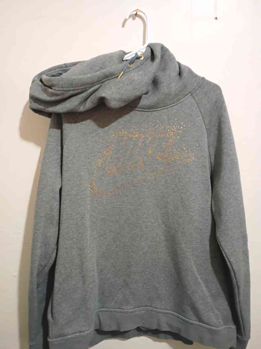 Sudadera con capucha Nike W NSW RALLY HOODIE METALIC