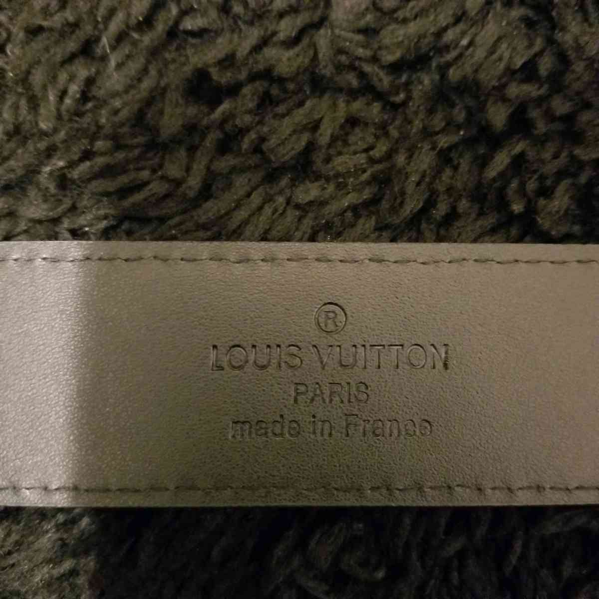 LV Belt with Silver Buckle