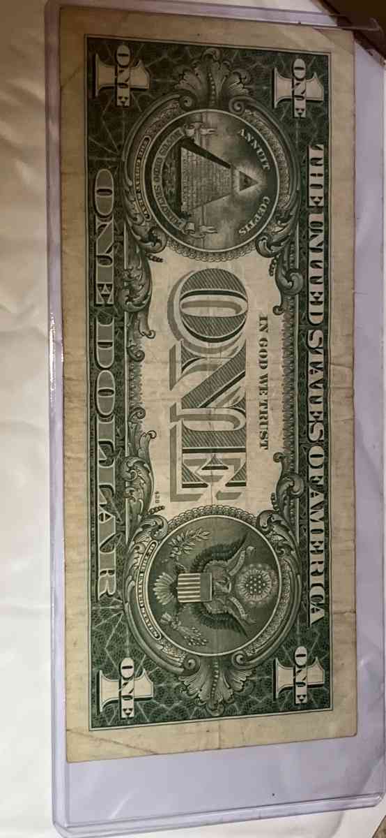 1957b silver note 1dollar bill