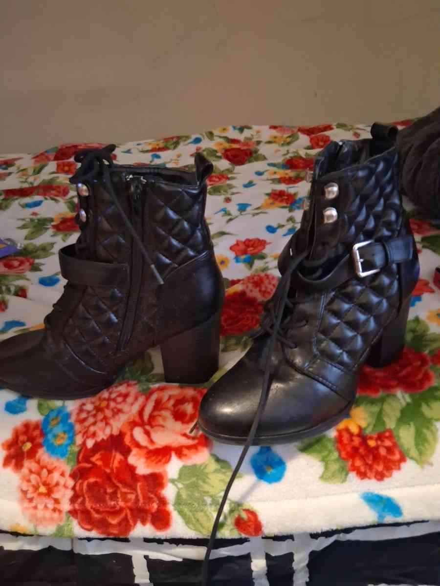 BK Muna Quilted Bootie Boots Heel