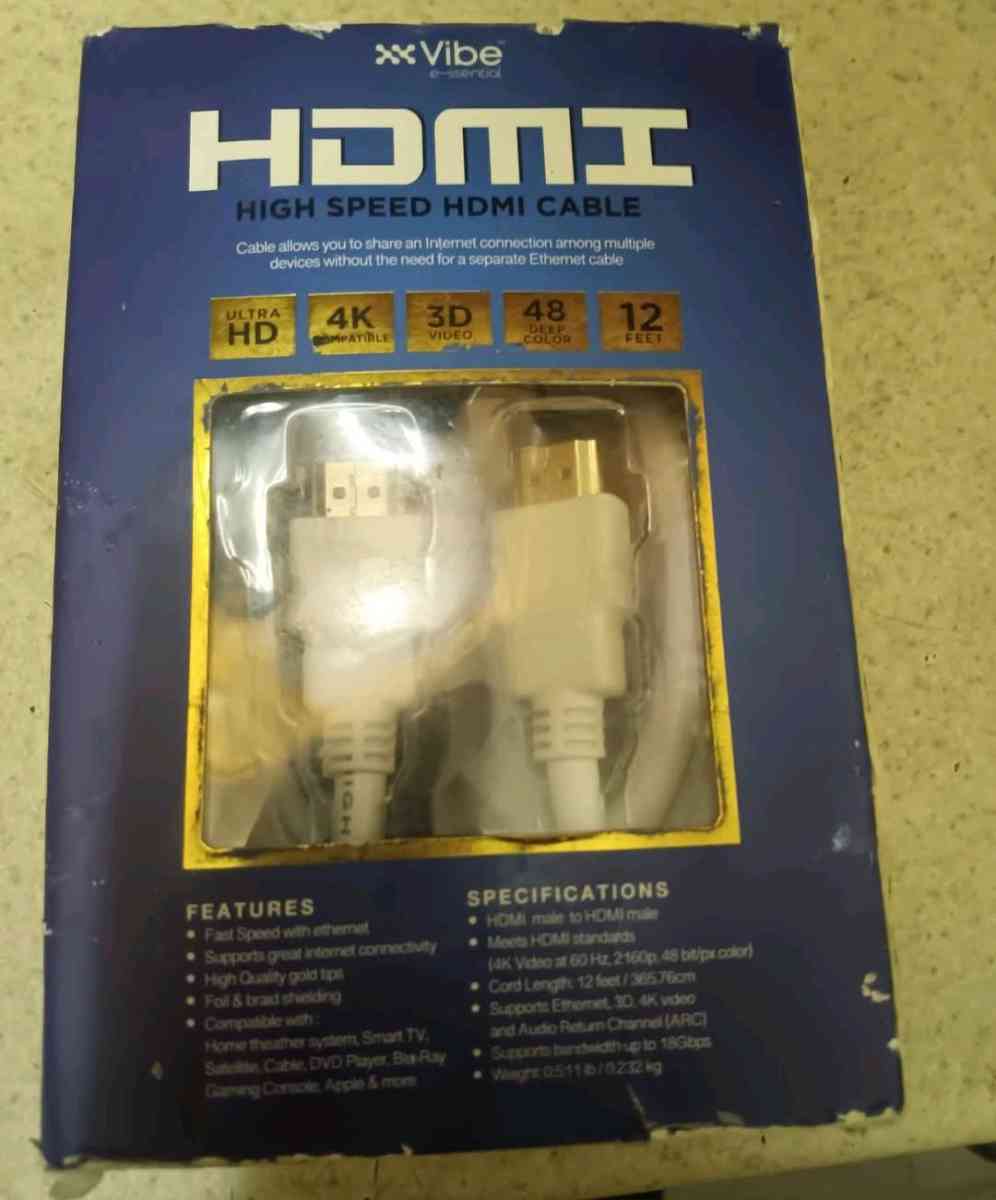 12FT VIBE 4K HDMI CABLE