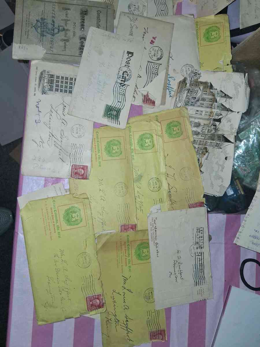 old letters and post cards