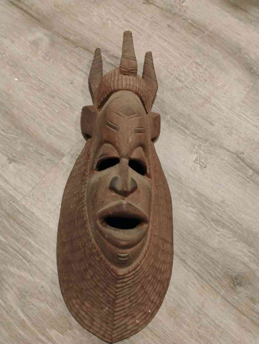 HandCarved Wooden Masks  Large Statement Wall Art Numbered