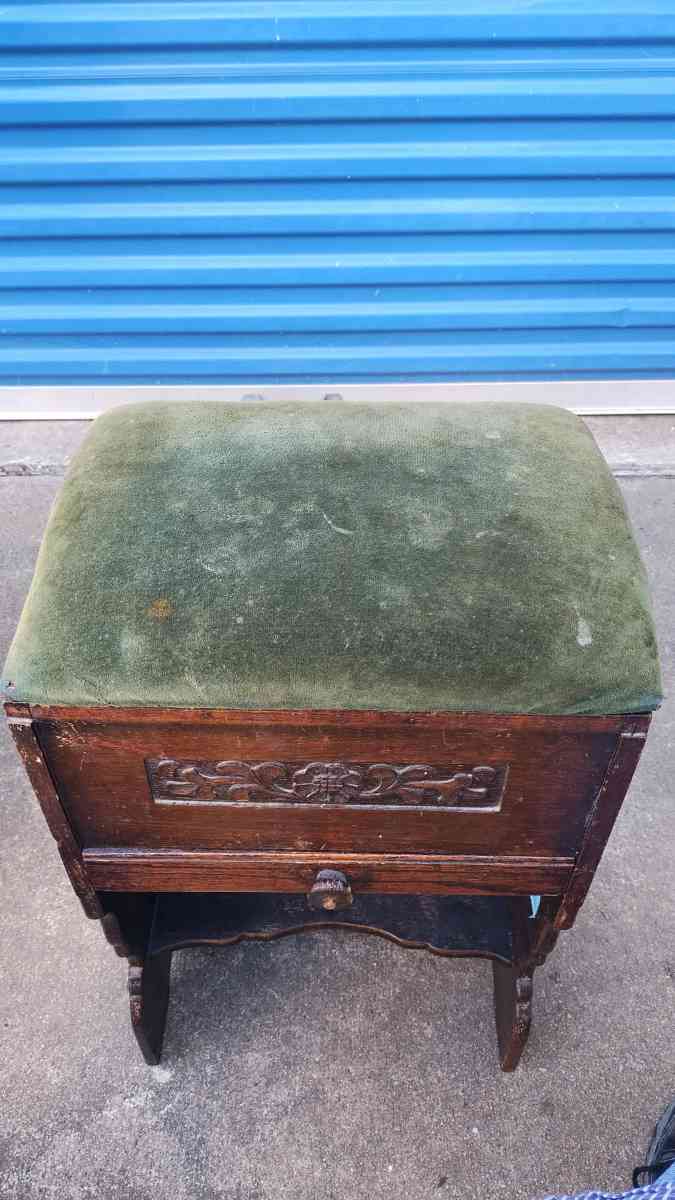 Antique sewing stool
