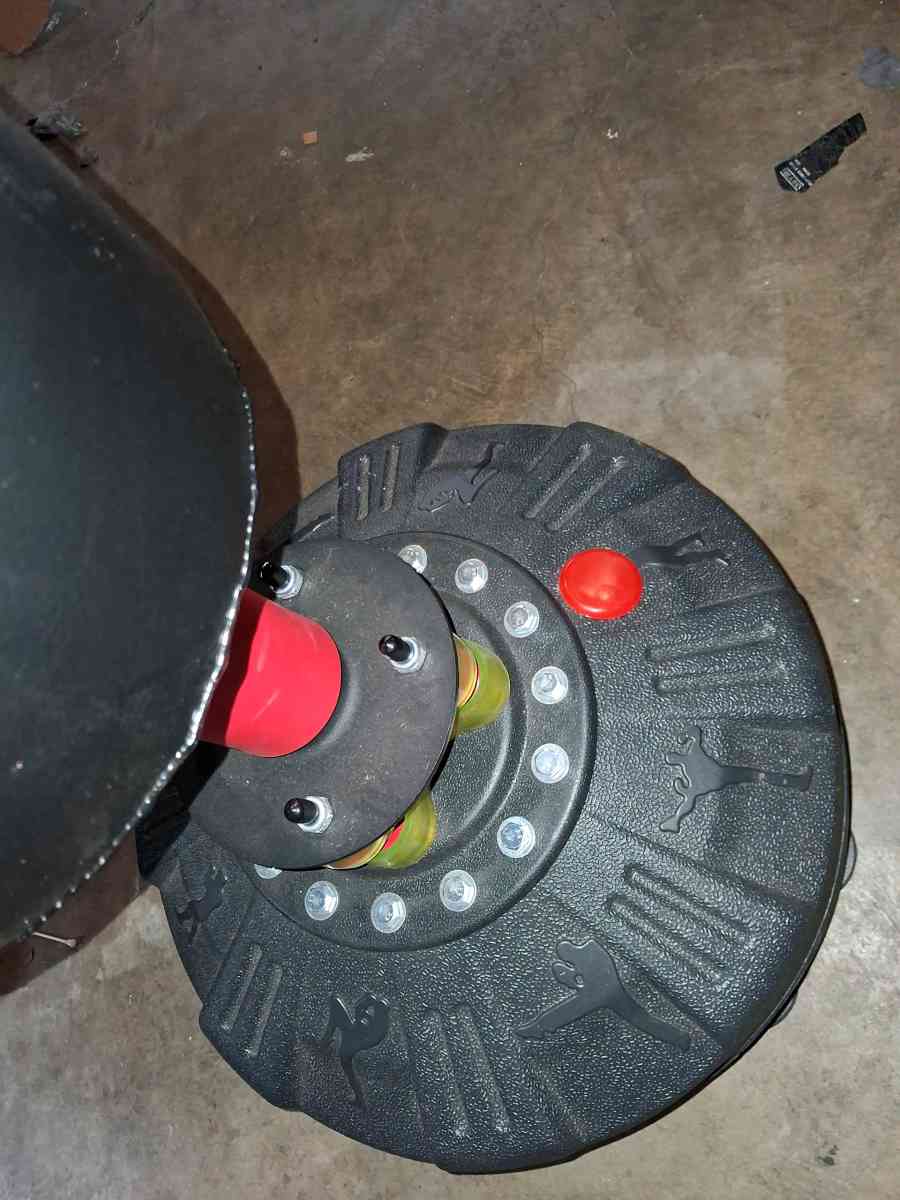 boxing bag and gloves