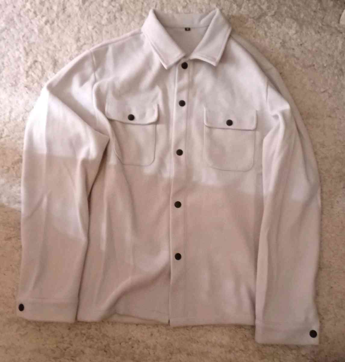 Textured Shirt Jacket Size M
