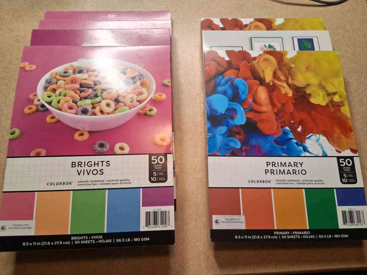 Card Stock all sizes and colors