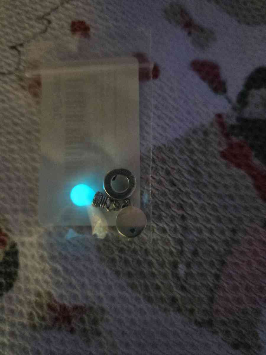 Glowinthedark Lightbulb Double Dangle Charm for Pandora brac
