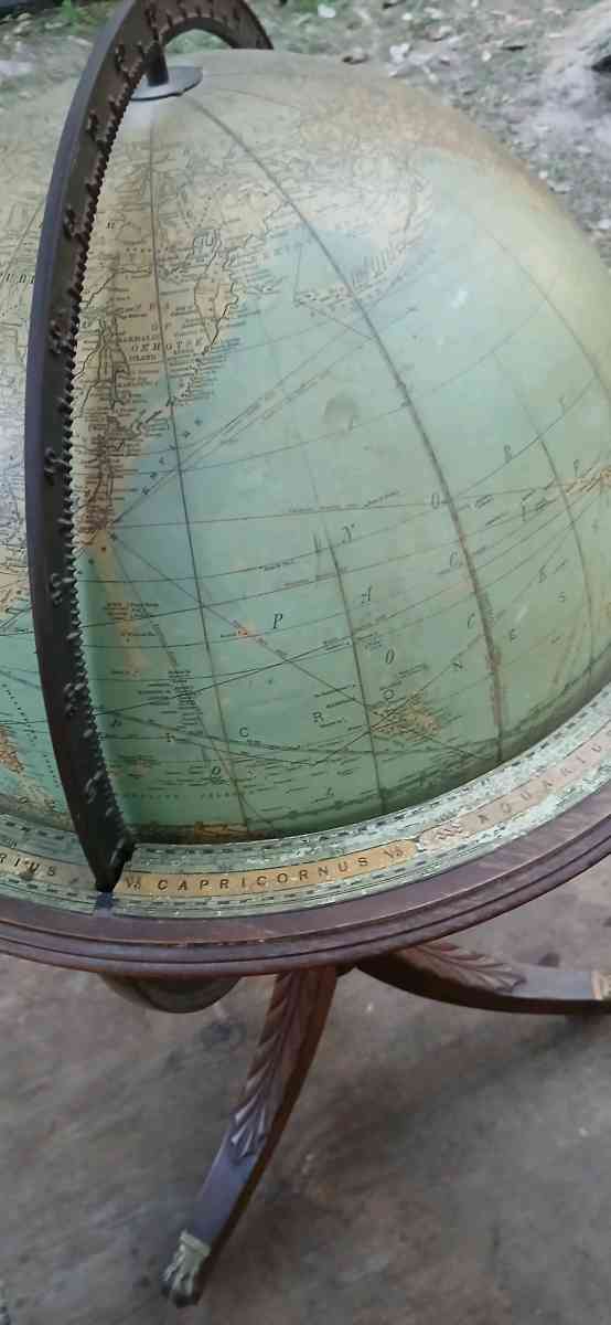 1920s Rand McNally 18 inch Terrestrial Globe