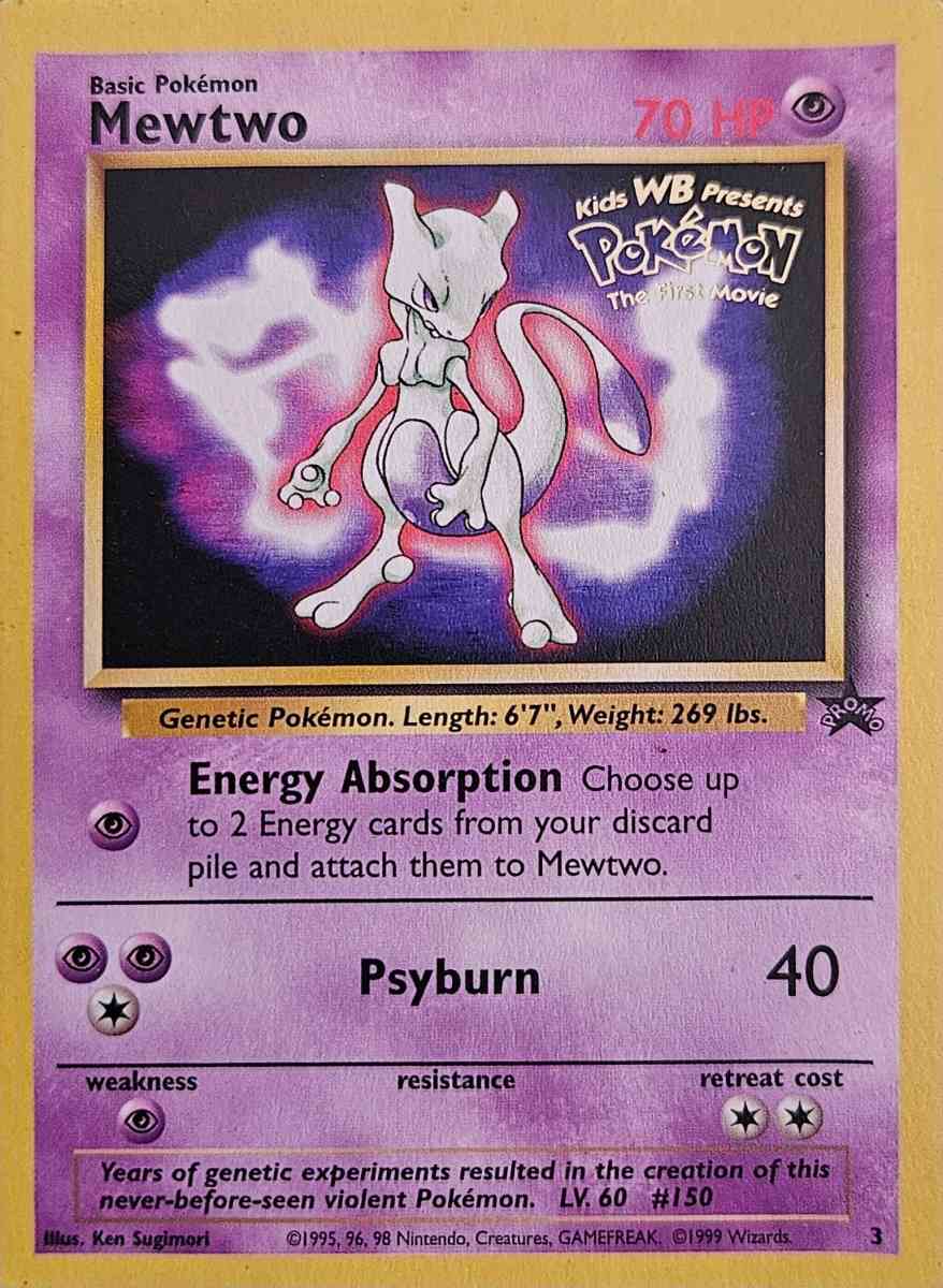 Pokmon Trading Card Game Mewtwo Black Star Promo 3