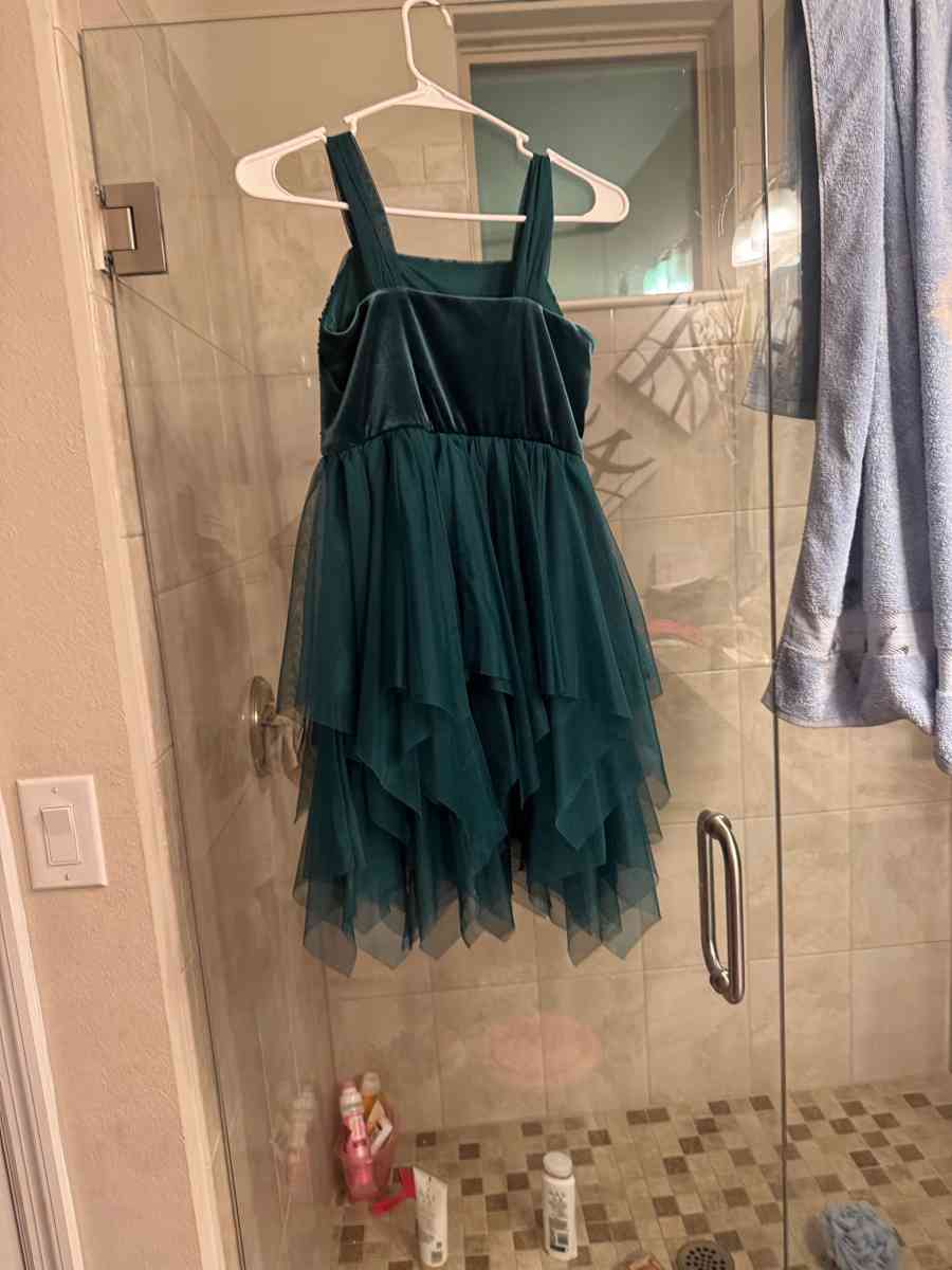 Green sequin dress