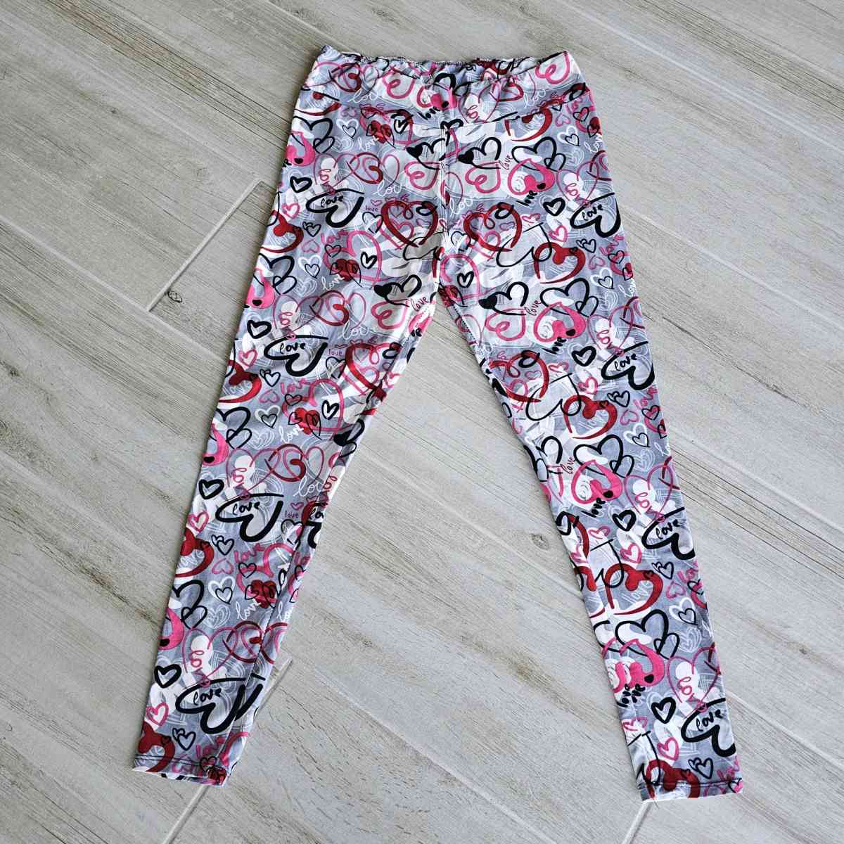 Valentines Day Leggings Plus Size Hearts Buttery Soft