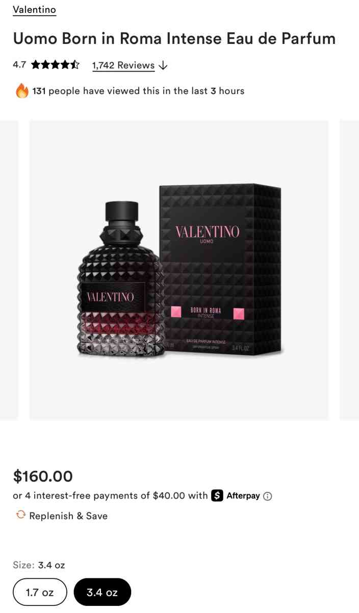 Valentino Uomo Born in Roma