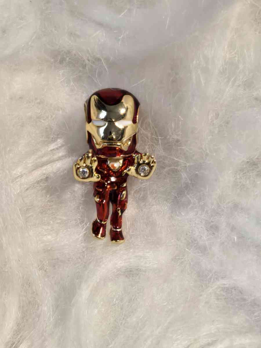 Marvel The Avengers Iron Man Charm 14k gold plating Pandora