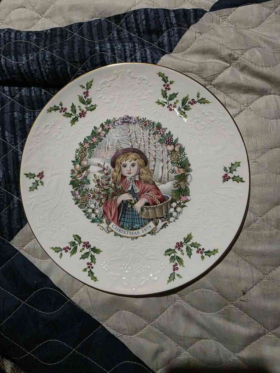 1978 Christmas plate